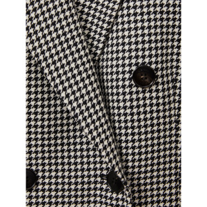 REISS DREW Wool Dogtooth Double Breasted Blazer